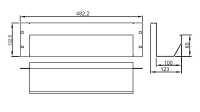 Große 19"-Kabelwanne - 3 HE - horizontale Kabelführung bis 200 Netzwerkkabel - stabile Metallversion - schwarz