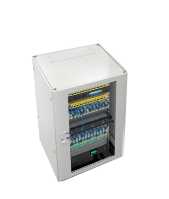 19"-Netzwerkschrank RITTAL TX CableNet - 24 HE - 800 x 800 mm - Sichttür - Vollblechtür - Seitenwände - lichtgrau