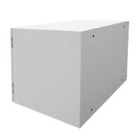19"-Wand-Netzwerkschrank Easy - Vollblechtür - 6 HE - B 600 x T 400 mm - Stahlblech - lichtgrau