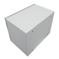19"-Wand-Netzwerkschrank Easy - Vollblechtür - 6 HE - B 600 x T 400 mm - Stahlblech - lichtgrau