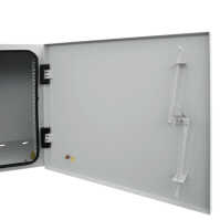 19"-Wand-Netzwerkschrank Easy - Vollblechtür - 9 HE - B 600 x T 400 mm - Stahlblech - lichtgrau