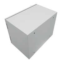 19"-Wand-Netzwerkschrank Easy - Vollblechtür - 12 HE - B 600 x T 600 mm - Stahlblech - lichtgrau
