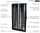 Schallgedämmter Serverschrank SCHÄFER IS-1 silenced - 43 HE - BxT 600x1200 mm - Sichttür - Vollblechtür - Sockel - 4 Silent-Ventilatoren - schwarz