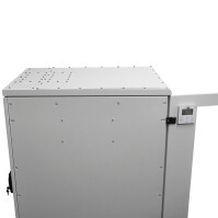 19"-Serverschrank RIE von TRITON mit REMKO Split-Kühlgerät - Kühlleistung 2600 W - Schutzgrad IP54 - 37 HE - BxT 800 x 1100 mm - Sichttür - Rücktür - lichtgrau