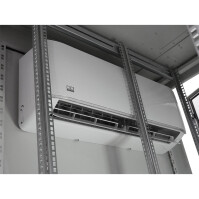 19"-Serverschrank RIE von TRITON mit REMKO Split-Kühlgerät - Kühlleistung 2600 W - Schutzgrad IP54 - 37 HE - BxT 800 x 1100 mm - Sichttür - Rücktür - lichtgrau