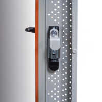 19"-Netzwerkschrank SRK von IT-BUDGET - 27 HE - BxT 600x600 mm - Sicht-/Vollblechtür - montiert - lichtgrau