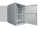 19"-Serverschrank SRK von IT-BUDGET - Komplettset - 27 HE - BxT 800x1000 mm - Sicht-/Vollblechtür - 4 Aktiv-Lüfter - Flatpack - lichtgrau