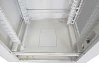 19"-Serverschrank SRK von IT-BUDGET - 27 HE - BxT 800x1000 mm - Sicht-/Vollblechtür - montiert - lichtgrau