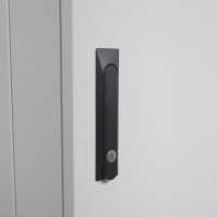 19"-Serverschrank SRK von IT-BUDGET - 27 HE - BxT 800x1000 mm - Sicht-/Vollblechtür - montiert - lichtgrau