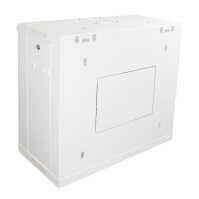 19"-Netzwerkschrank SWA von IT-BUDGET - 12 HE - BxT 600 x 300 mm - Sichttür - Seiten abnehmbar - Wandmontage - reinweiß