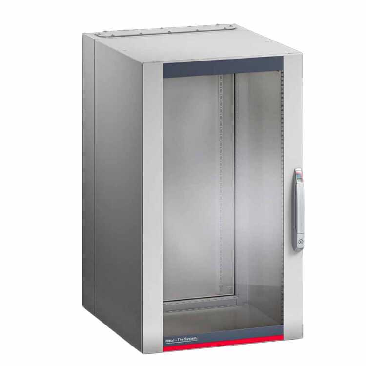 19"-Netzwerkschrank AX, 3-teilig von RITTAL - 21 HE - IP54 - Tiefe 473 mm - lichtgrau