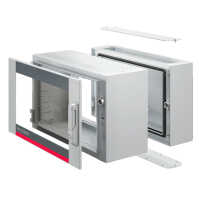 19"-Netzwerkschrank AX, 3-teilig von RITTAL - 21 HE - IP54 - Tiefe 473 mm - lichtgrau