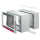 19"-Netzwerkschrank AX, 3-teilig von RITTAL - 21 HE - IP54 - Tiefe 473 mm - lichtgrau