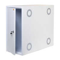 Towergehäuse-Schutzschrank T800 für Server, PC, USV etc. - HxBxT 600x330x800 mm - weiß