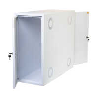 Towergehäuse-Schutzschrank T800 für Server, PC, USV etc. - HxBxT 600x330x800 mm - weiß