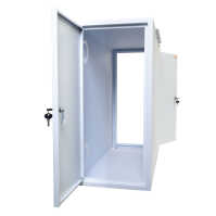Towergehäuse-Schutzschrank T800 für Server, PC, USV etc. - HxBxT 600x330x800 mm - weiß