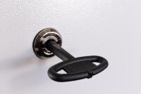 19"-Netzwerkschrank RESISTER Pro Aktiv - Schutzgrad IP54/55 - Sichttür - 7 HE - BxT 600x400 mm - Aktiv-Lüfter - Filter - lichtgrau