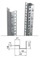 Offenes 19"-Batterierack mit 1000 Kg Traglast - BxT...