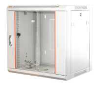 19"-Netzwerkschrank SWA von IT-BUDGET - 15 HE - BxT 570x600 mm - Sichttür - Seiten abnehmbar - Wand- + Standmontage - reinweiß
