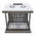 19"-Netzwerkschrank AAR - 9 HE - Tiefe 600 mm - Perforierte Tür - mit Ventilator, Thermostat, Fachboden - lichtgrau