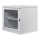 19"-Netzwerkschrank AAR - 9 HE - Tiefe 600 mm - Sichttür - mit Ventilator, Thermostat, Fachboden - lichtgrau
