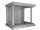 19"-Netzwerkschrank AAR - 9 HE - Tiefe 600 mm - Sichttür - mit Ventilator, Thermostat, Fachboden - lichtgrau