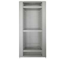 19"-Netzwerkschrank SRK von IT-BUDGET - 38 HE - BxT 800x1000 mm -  perforierte Doppeltüren vo + hi - Flatpack - lichtgrau