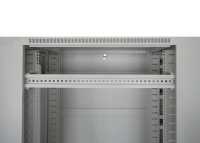 19"-Netzwerkschrank SRK von IT-BUDGET - 38 HE - BxT 800x1000 mm -  perforierte Doppeltüren vo + hi - Flatpack - lichtgrau