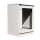 19"-Netzwerkschrank RESISTER Pro mit Regendach und Sockel - IP66 für Outdoor + Industrie - Sichttür - 16 HE - 600x600 mm - lichtgrau
