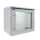 19"-Netzwerkschrank RESISTER Pro mit Regendach und Sockel - IP66 für Outdoor + Industrie - Sichttür - 9 HE - 600x400 mm - lichtgrau
