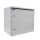19"-Netzwerkschrank RESISTER Pro mit Regendach und Sockel - IP66 für Outdoor + Industrie - Vollblechtür - 9 HE - 600x400 mm - lichtgrau