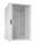 19"-Netzwerkschrank SRK von IT-BUDGET - 27 HE - BxT 800x800 mm - Sicht-/Vollblechtür - montiert - lichtgrau