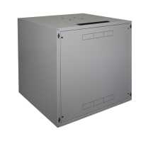 Schallgedämmter 19"-Schrank SILENCE RACK Office - 10 HE - 1 SILENT-Lüfter - BxT 600x600 mm - Vollblechtür - lichtgrau