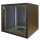 Schallgedämmter 19"-Schrank SILENCE RACK Office - 10 HE - 1 SILENT-Lüfter - BxT 600x600 mm - Glastür - schwarz