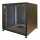 Schallgedämmter 19"-Schrank SILENCE RACK Office - 10 HE - 1 SILENT-Lüfter - BxT 600x600 mm - Glastür - schwarz