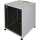 Schallgedämmter 19"-Schrank SILENCE RACK Office - 18 HE - 1 SILENT-Lüfter - BxT 600x800 mm - Glastür - lichtgrau