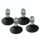 Set Nivellierfüße - 4 Stück + Muttern - M10 Gewinde - Gesamthöhe 41 mm