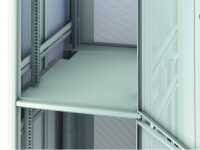 19"-Colocation Schrank DSR IT - 2x 23 HE - BxT 600x1000 mm - Kabelführung oben + unten - lichtgrau