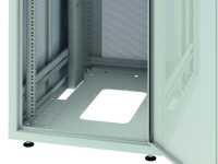 19"-Colocation Schrank DSR IT - 2x 23 HE - BxT 800x1000 mm - Kabelführung oben + unten - lichtgrau