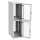 19"-Colocation Schrank DSR IT - 2x 23 HE - BxT 800x1000 mm - Kabelführung oben + unten - lichtgrau