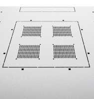 19"-Netzwerkschrank SZB IT - 42 HE - 600 x 600mm - Sichttür - Vollblechtür - lichtgrau