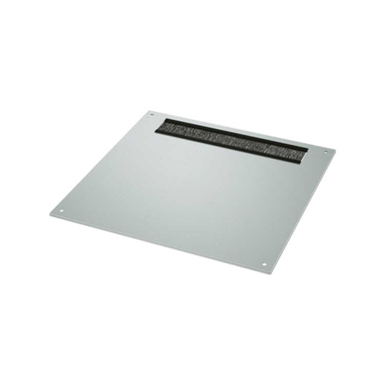 Dach für SCHÄFER IS-1 Rack - mit Kabeleinlass, vorbereitet für 6 Lüfter - B x T 700 x 1200 mm - lichtgrau