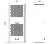 Cosmotec/Stulz CVE15002208000 Seitenanbau-Kühlgerät - 230 V - Kühlleistung 1500 W