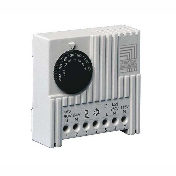 Thermostat zur Steuerung von Lüftern, Heizungen und Wärmetauschern - AC oder DC - 24 V bis 230 V