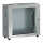 19"-Wand-/Stand-Netzwerkschrank Flatbox von RITTAL - 12 HE - 400 mm Tiefe - Sichttür - lichtgrau