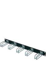 19"-Rangierpanel von RITTAL - 1 HE - hochstabile Metallbügel der Größe 55 x 43 mm - schwarz