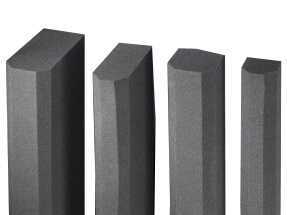 Vertikale Abschottung aus Schaumgummi dünn - neben 19"-Ebene - für Rack mit 800 mm Breite