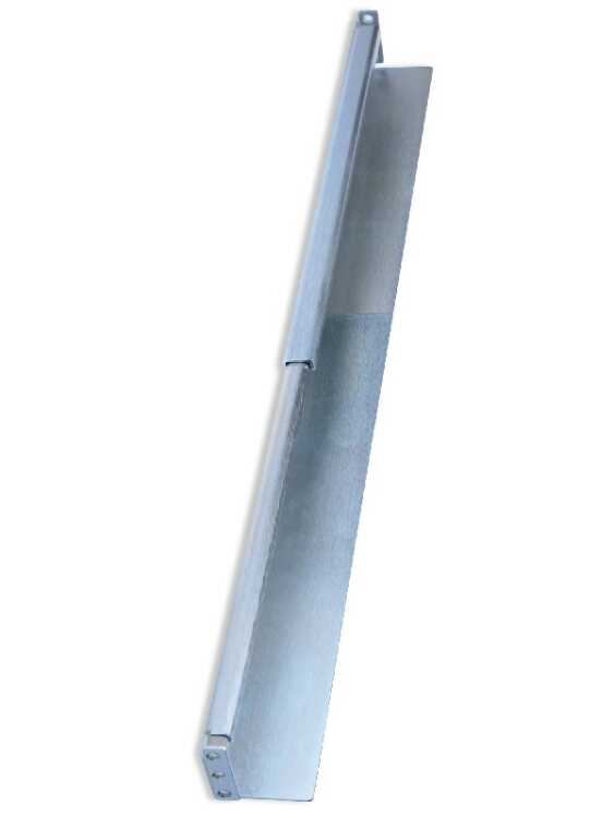 Gleitschienen - tiefenverstellbar - 500 bis 750 mm Tiefe - Front-/R&uuml;ckbefestigung - 100 Kg Traglast - 1 Paar